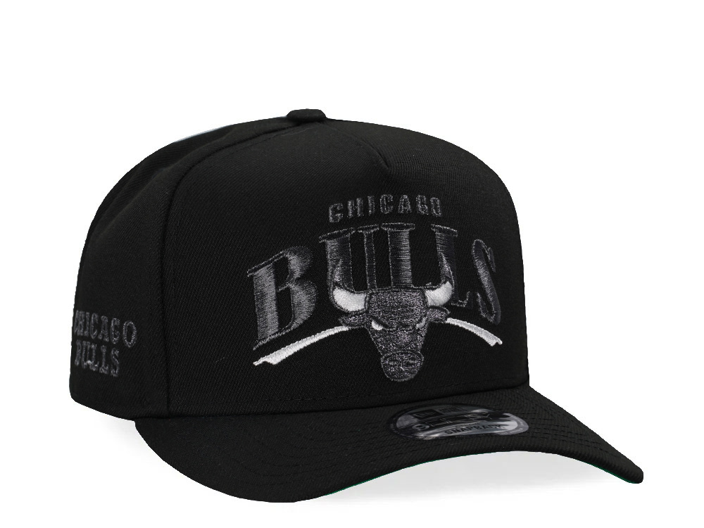 New Era Chicago Bulls Black Metallic Edition 9Fifty A Frame Snapback Cap TOPPERZSTORE.DE